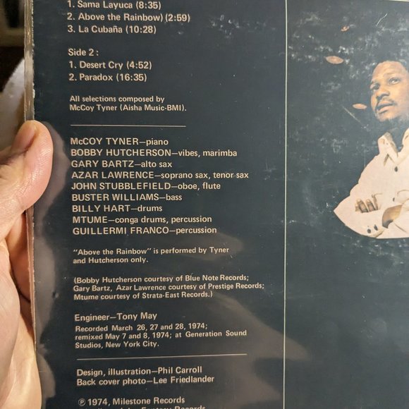 VINYL RECORD JAZZ RECORD #McCoy Tyner ‎– Sama Layuca  ORIGINAL PRESSING - Picture 7 of 7